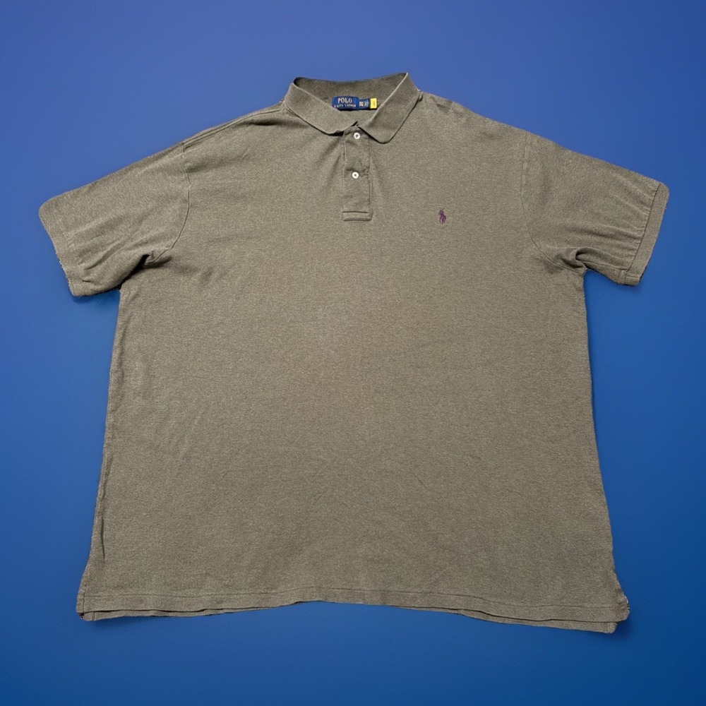 Polo Ralph Lauren Men's 3XLT Polo Shirt Green Classic Pony Preppy Old Money Golf